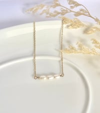 Image 5 of "Tranquil" Pearl Row Necklace