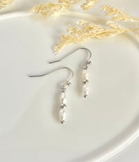 Image 4 of Layered Beaded Pearl Earrings