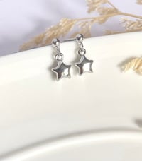 Image 4 of Puffy Star Earrings