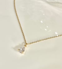 Image 2 of Teardrop Crystal Necklace
