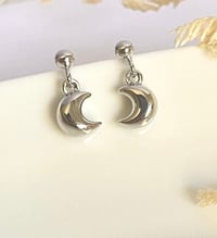 Image 5 of Puffy Moon Earrings