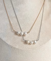 Image 4 of Freshwater Pearl Row Necklace
