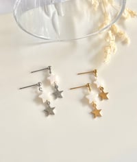 Image 1 of Double Star Earrings