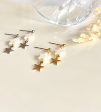 Image 2 of Double Star Earrings