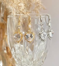 Image 1 of "Sweetheart" Crystal Earrings