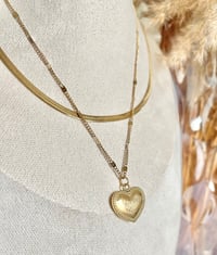 Image 1 of "Love You" Layered Heart Necklace