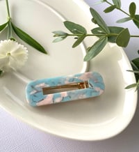 Image 2 of 2PCS Marble Hair Clips