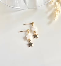 Image 4 of Double Star Earrings