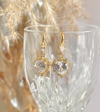 Image 2 of "Sweetheart" Crystal Earrings