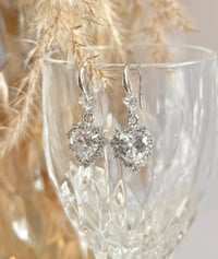 Image 3 of "Sweetheart" Crystal Earrings