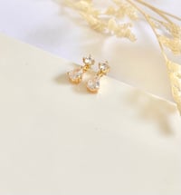 Image 4 of Hanging Teardrop Crystal Earrings