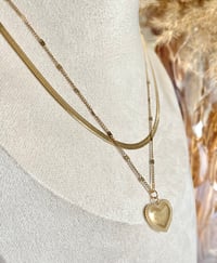 Image 3 of "Love You" Layered Heart Necklace