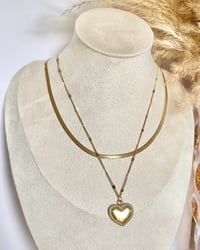 Image 4 of "Love You" Layered Heart Necklace