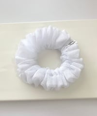 Image 5 of White Mesh Scrunchie
