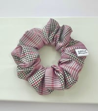 Image 3 of Plaid Purple Scrunchie