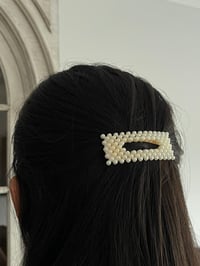Image 4 of 2 PCS Pearl Hair Clips