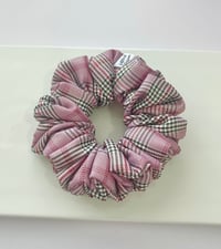 Image 4 of Plaid Purple Scrunchie