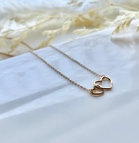 Image 4 of "Linked Hearts" Necklace