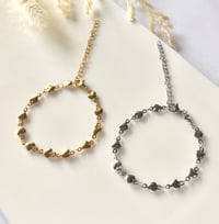 Image 1 of Puffy Heart Chain Bracelet