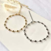 Image 1 of Puffy Heart Chain Anklet