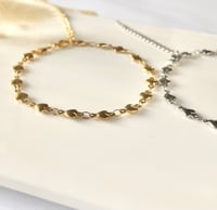 Image 2 of Puffy Heart Chain Anklet