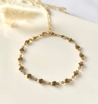 Image 3 of Puffy Heart Chain Anklet