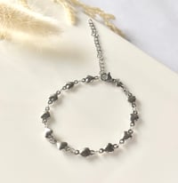 Image 4 of Puffy Heart Chain Bracelet