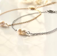 Image 1 of Irregular Pearl Anklet