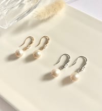 Image 2 of Crystal Pearl Earrings