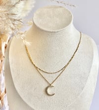 Image 2 of Layered Moon Necklaces