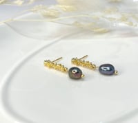 Image 4 of Black Pearl Drop Earrings