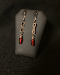 Ruby Chainlink Earrings