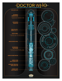 Tenth Doctor's Sonic Screwdriver Infographic - Doctor Who