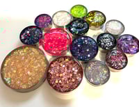 Image 2 of Chunky Glitter Mix Plugs (sizes 0g-2")