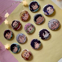 Image 1 of Demon Slayer Button Pins