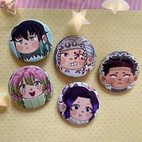 Image 4 of Demon Slayer Button Pins