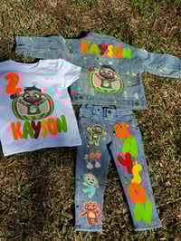 Image 3 of Denim Jacket x Pants Set