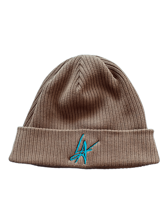LA Vault Ribbed Beanie "Olive Green"