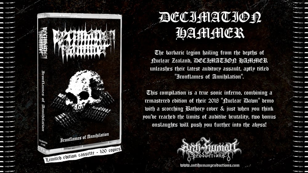 DECIMATION HAMMER - Ironflames of Annihilation  - Tape