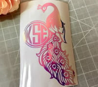 Image 3 of Peacock Decal