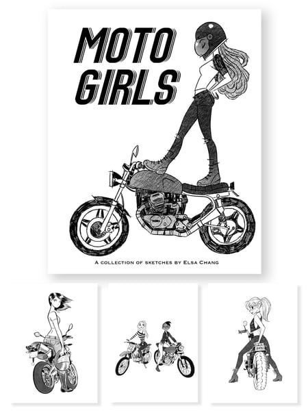 Image of Moto Girls Zine Sketchbook