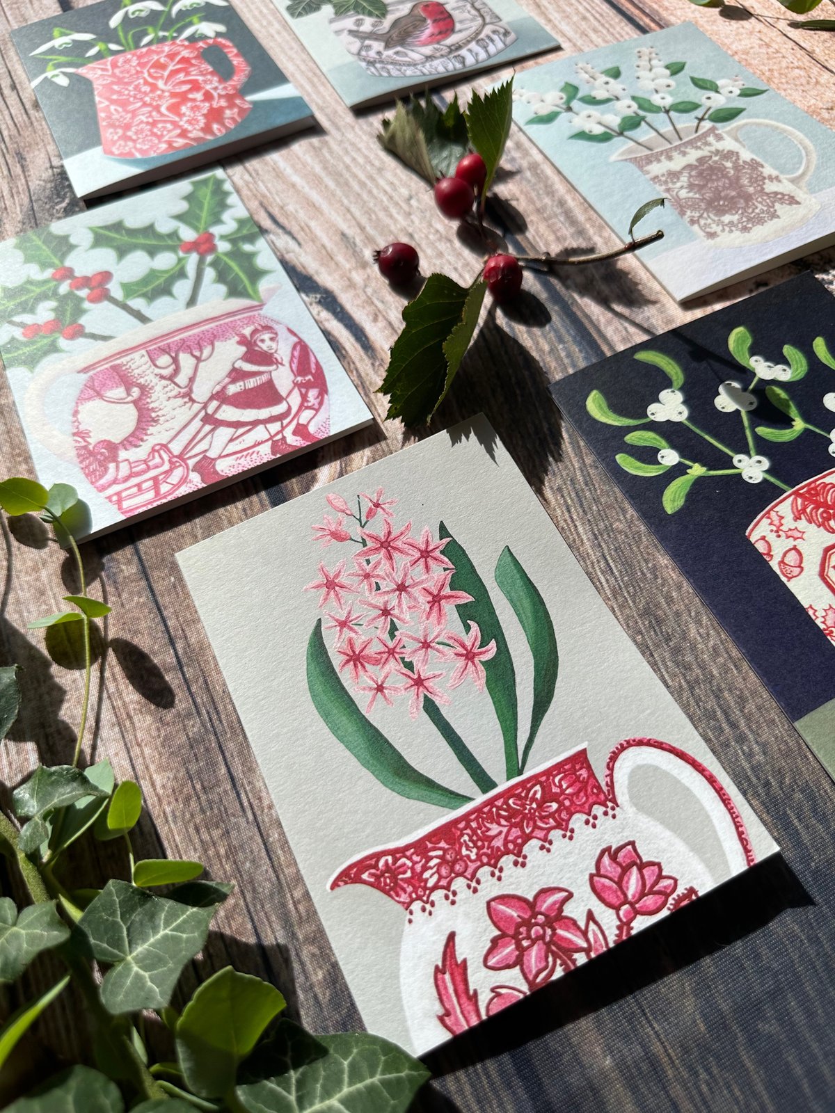 Winter Hedgerows Card Collection 
