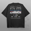 Cars and Clo - Regular Fit Black - BMW E30 M3 Blueprint T-Shirt