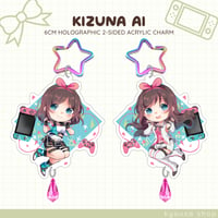 Image 2 of Holographic Kizuna Ai Charm