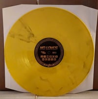 Image 2 of NO LOVES - JIMBO'S HOUSE - "YELLOW / BLACK" MARBLE 12 INCH VINYL LP
