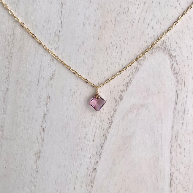 French Cut Swarovski Necklace