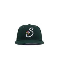 Image 1 of SAVIOR FLOWER NEW ERA 59FIFTY - FOREST GREEN