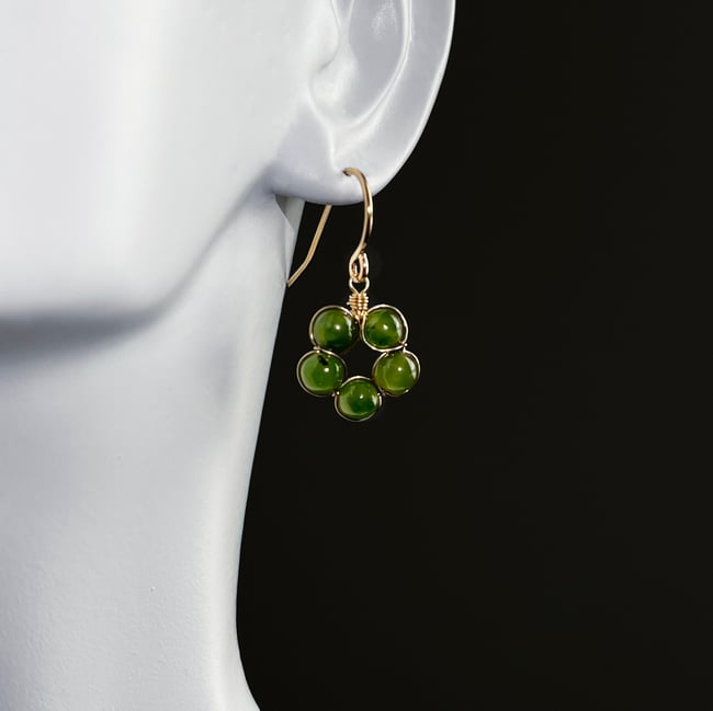 Jade Blossom Earrings