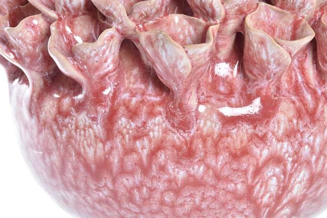 Centro mesa cemento esmaltado 20*20*21 cms