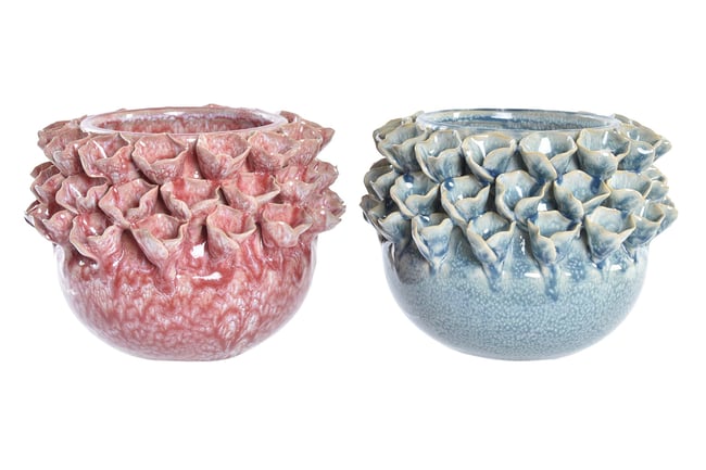 Centro mesa cemento esmaltado 20*20*21 cms